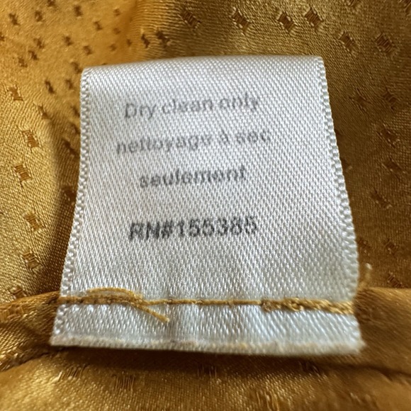 Ronny Kobo Long Sleeve Silk Maxi Dress Size Medium‎ Golden Yellow - Picture 12 of 16